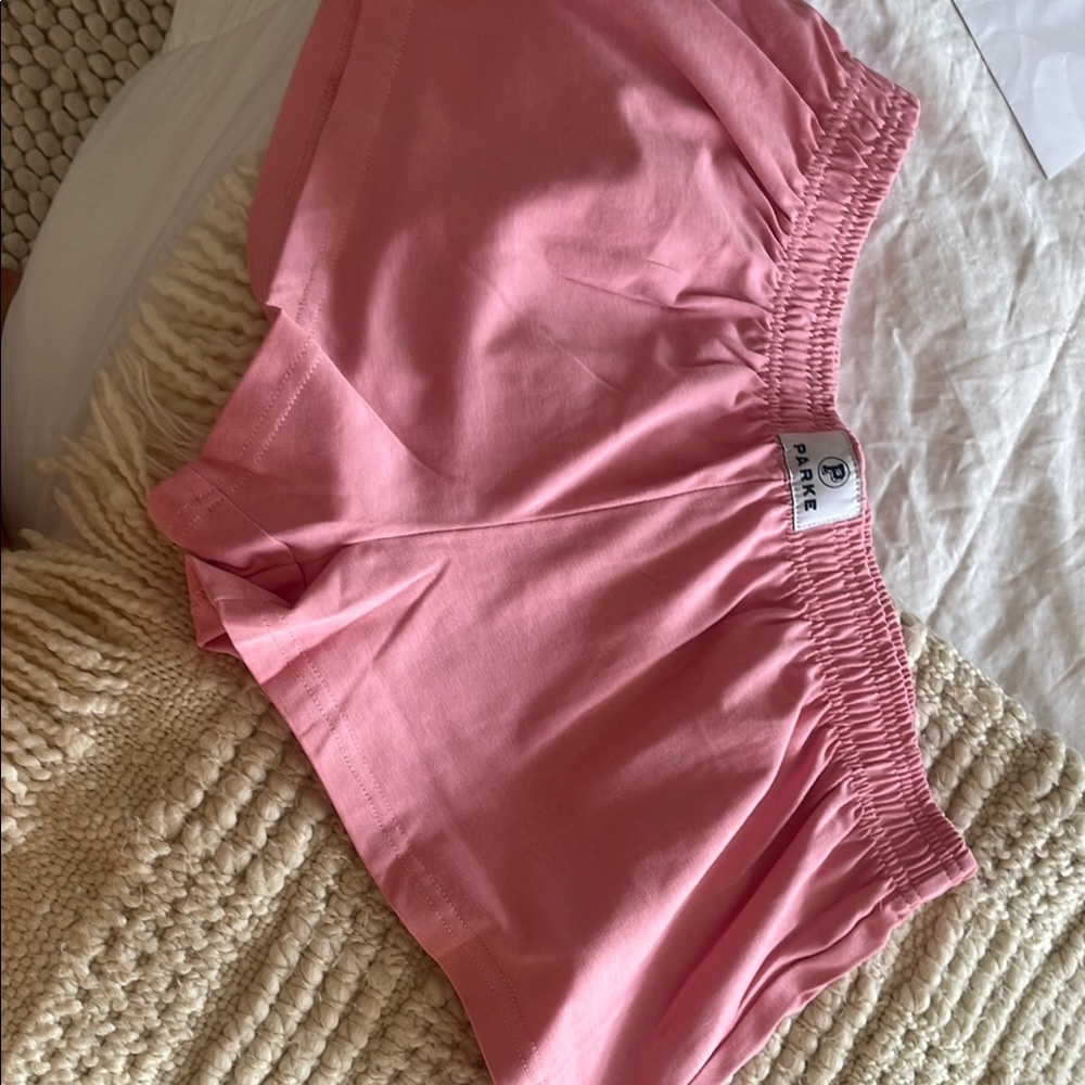 PARKE Cotton conch shorts